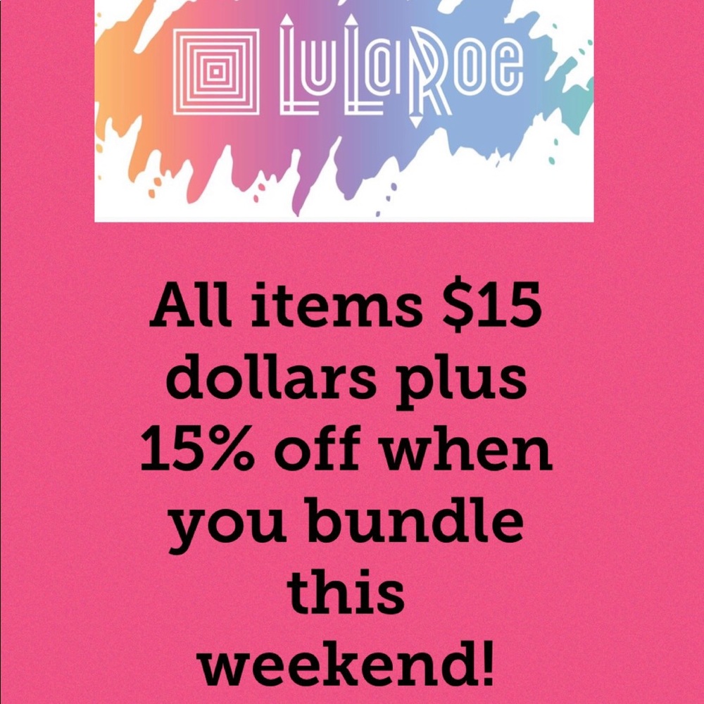 All types and sizes of lularoe